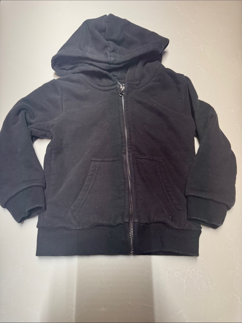 Little Bipsy Black Zip Hoodie for Kids